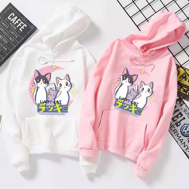 JAYA.Co Sweater Hoodie LUCKY CAT