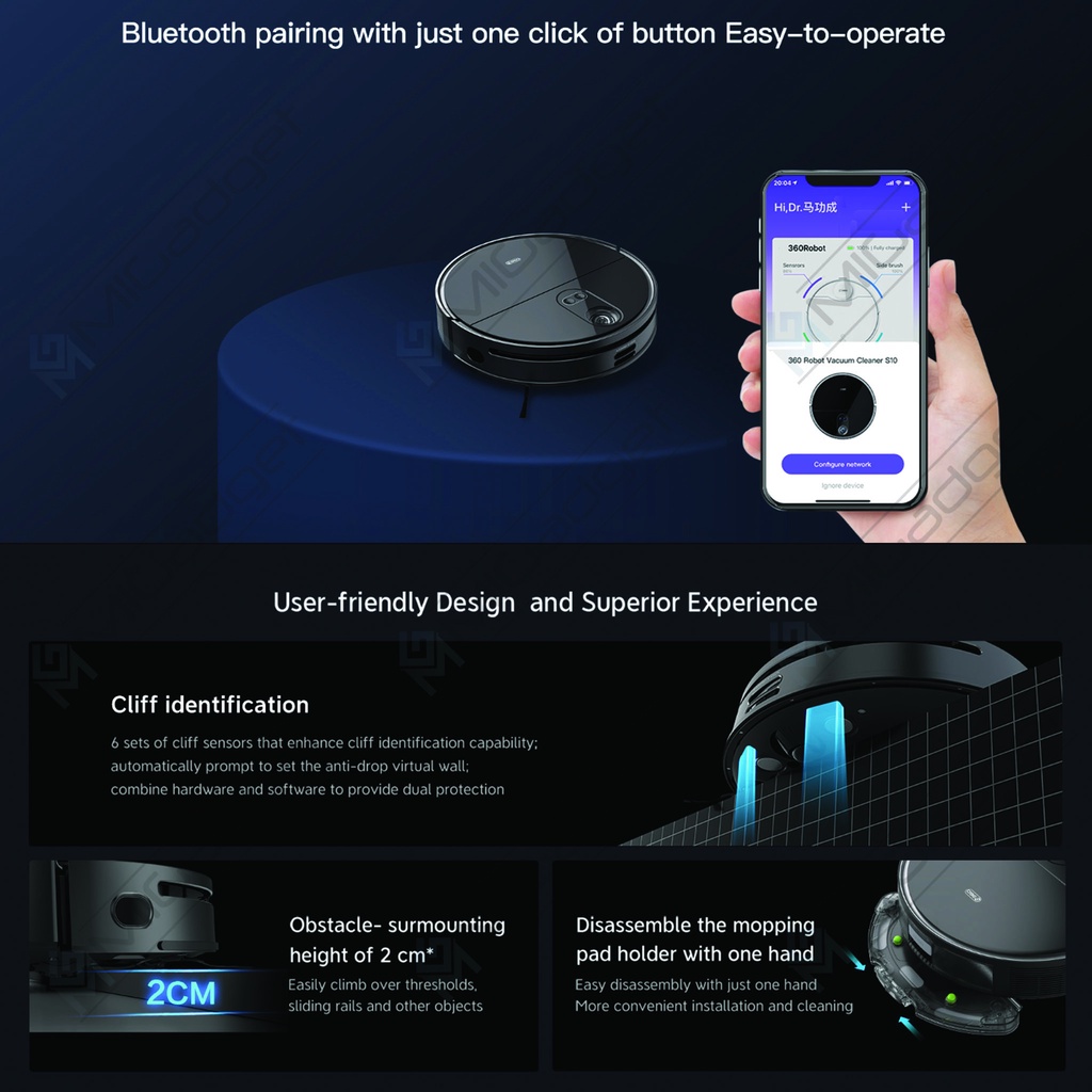 [Clearance] 360 Robot Vacuum Cleaner S10