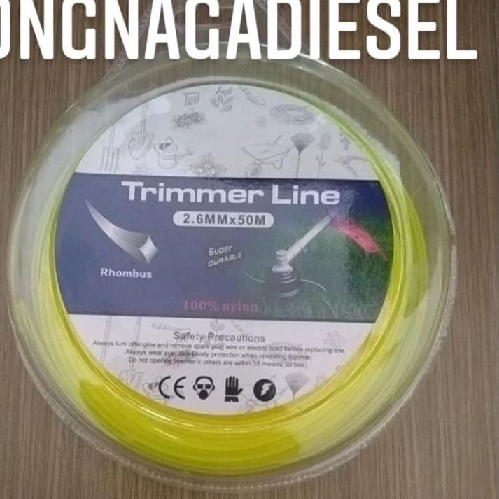 ➭ Trimmer Line Senar Potong Rumput 50M ❀