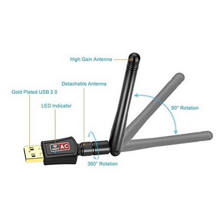 USB WiFi 150Mbps Antenna Wireless Adapter Dongle 150M Antena 802.11n