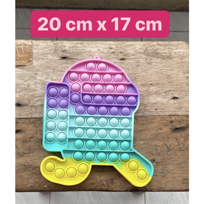 pop it rainbow jumbo-among us 20 x 17cm