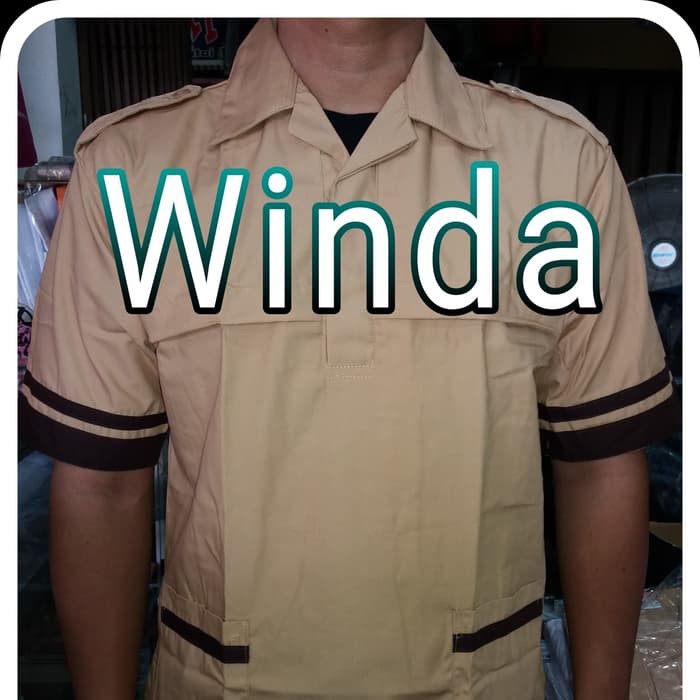 SERAGAM SEKOLAH WINDA BAJU PRAMUKA SIAGA PENDEK SD NO.8-15 - No 8-