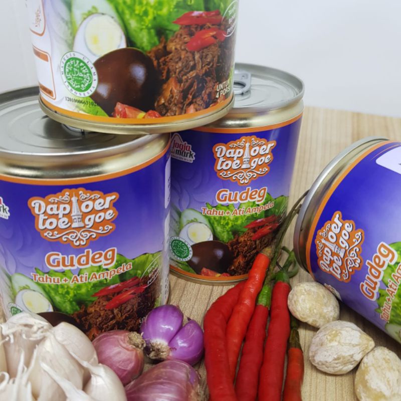 

Gudeg Kaleng Jogja Premium Dapoer Toegoe, Gudeg Tahu Ati Ampela Ayam. Gudeg kaleng 350gram Oleh oleh khas jogja