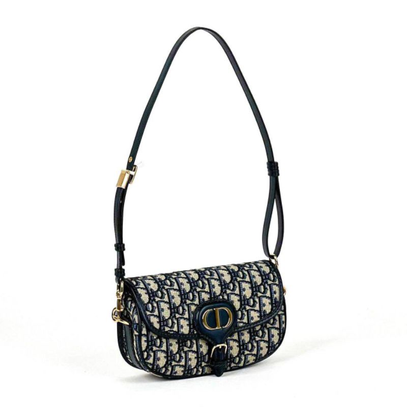 Christian Dior Bobby East-West Bag Blue D Oblique Jacquard