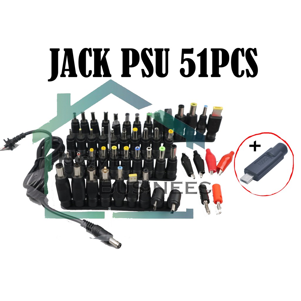 Universal DC Jack Colokan Kepala PSU Jack PSU Power Supply Set 51pcs 51 pcs Set