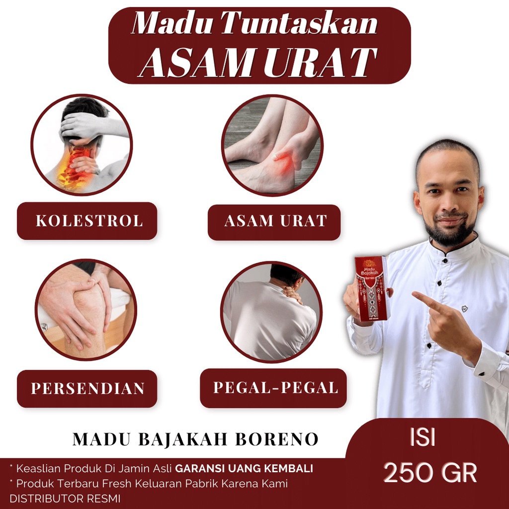 

Madu Bajakah Borneo PREMIUM - Membantu Lawan Kolestrol, Asam Urat, Saraf Kejepit, Persendian, Sakit Badan dan Pegal-pegal