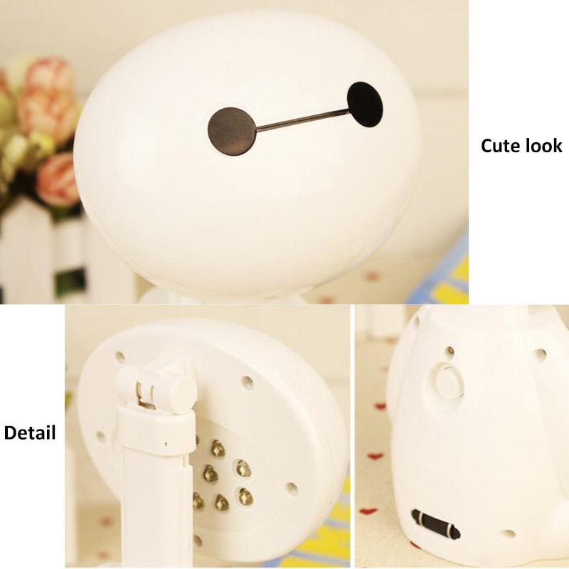 Lampu Karakter Robot Baymax untuk mainan sekaligus Lampu belajar Anak LED Meja Kartun Baymax - HCYLP071 LED Table Lamp Panda Cute Cartoon LED Rechargeable Night Light Cartoon Big White Children Bedside Lamp Novelty Lighting