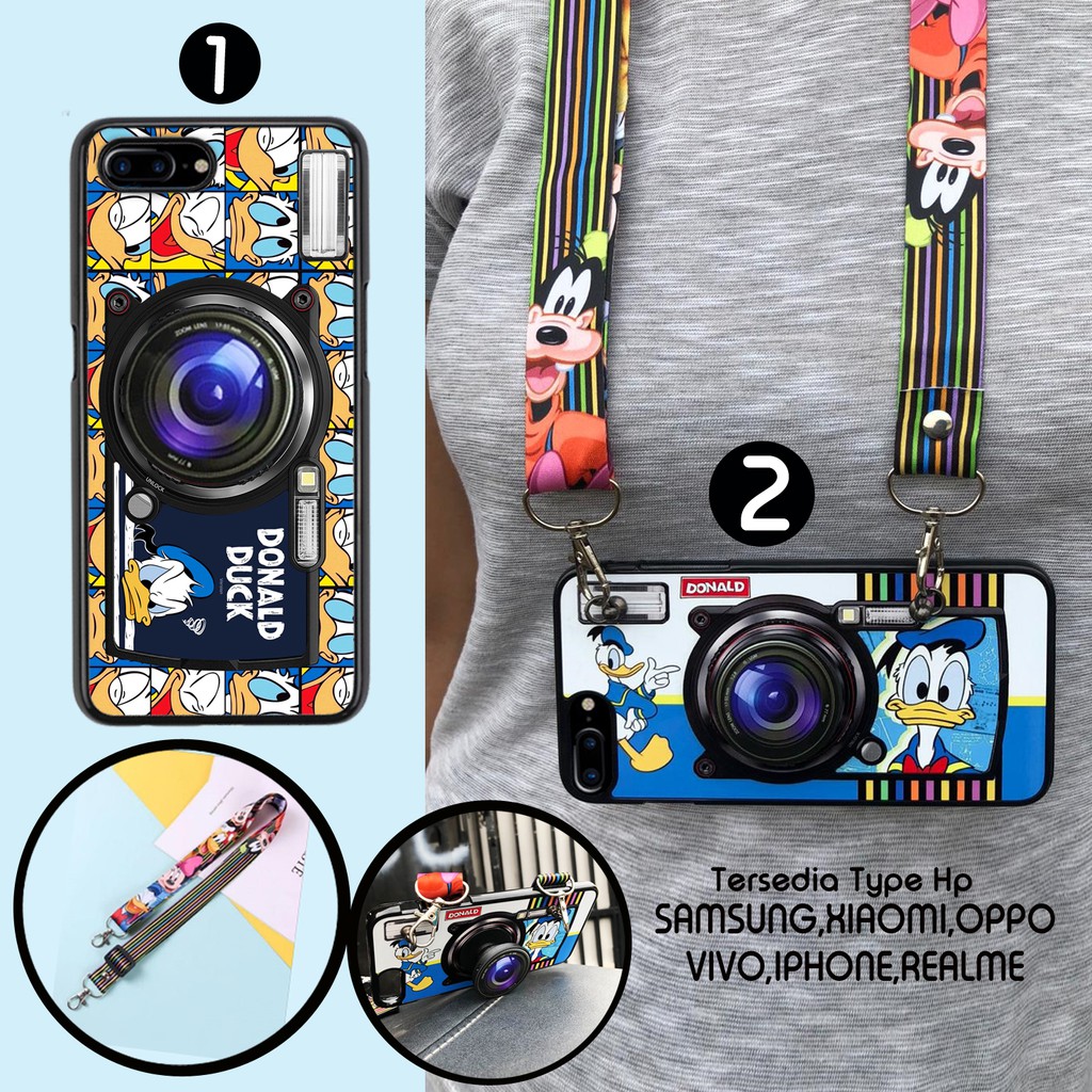 CASE CODE HFF 4 CAMERA CARACTER + GANTUNGAN TYPE HP IPHONE