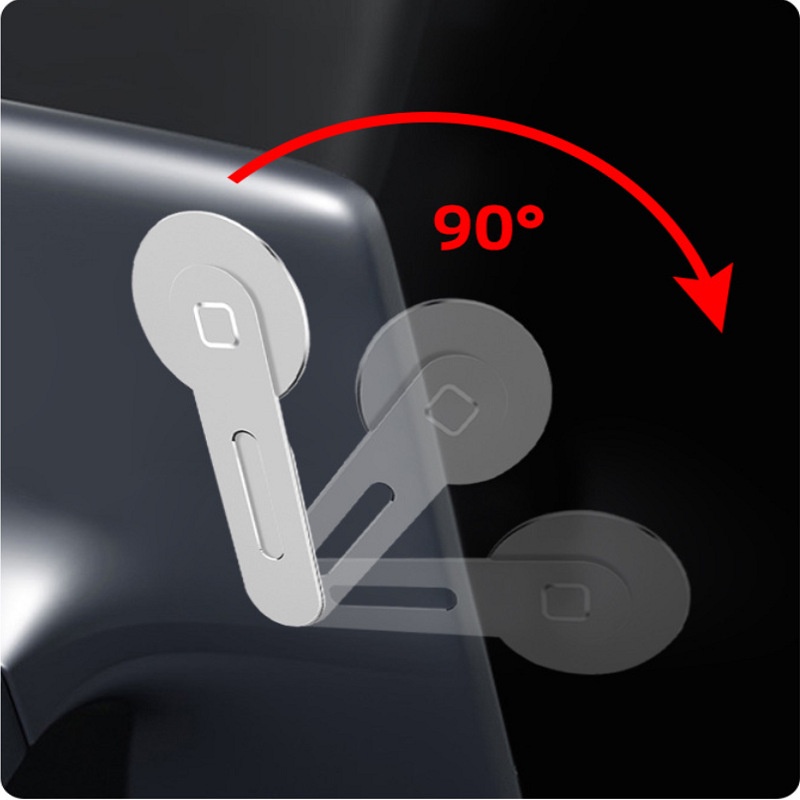 Holder Handphone Magnetik Bahan Aluminum Alloy Untuk Mobil