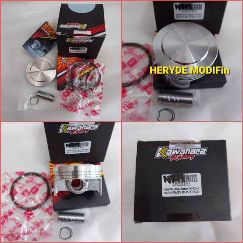 Piston 60mm Pen 14 Original KAWAHARA Racing Seher 60 mm Pin 14 Hi Com