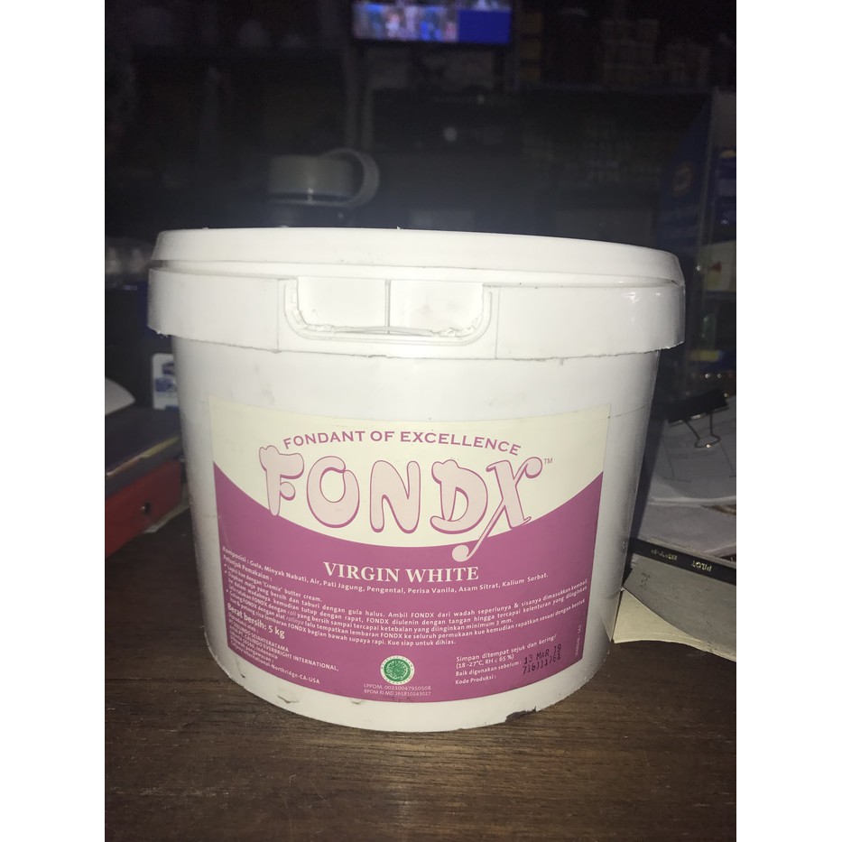 Fondant FondX Virgin White 5kg - Gosend Only!!