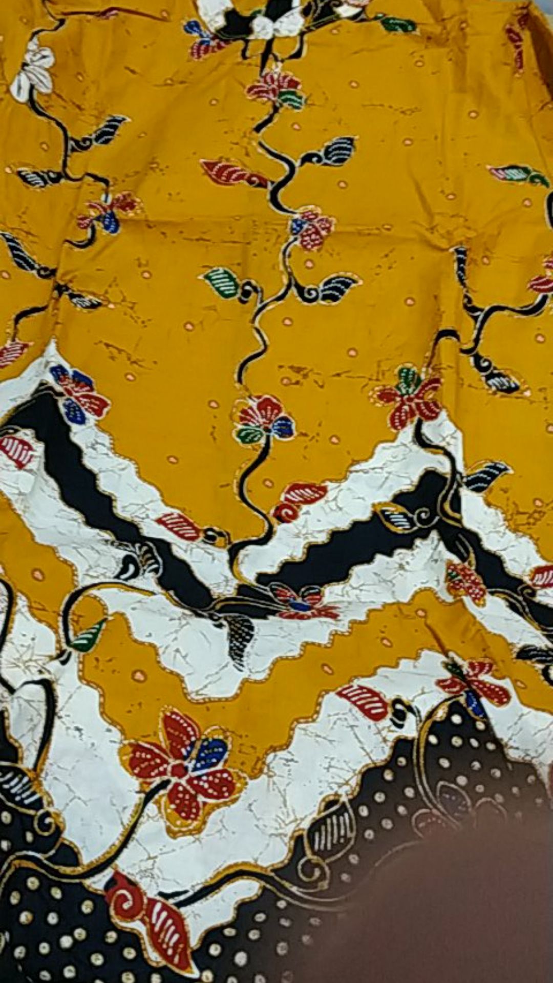 Batik Tunik Zigzag Kuning