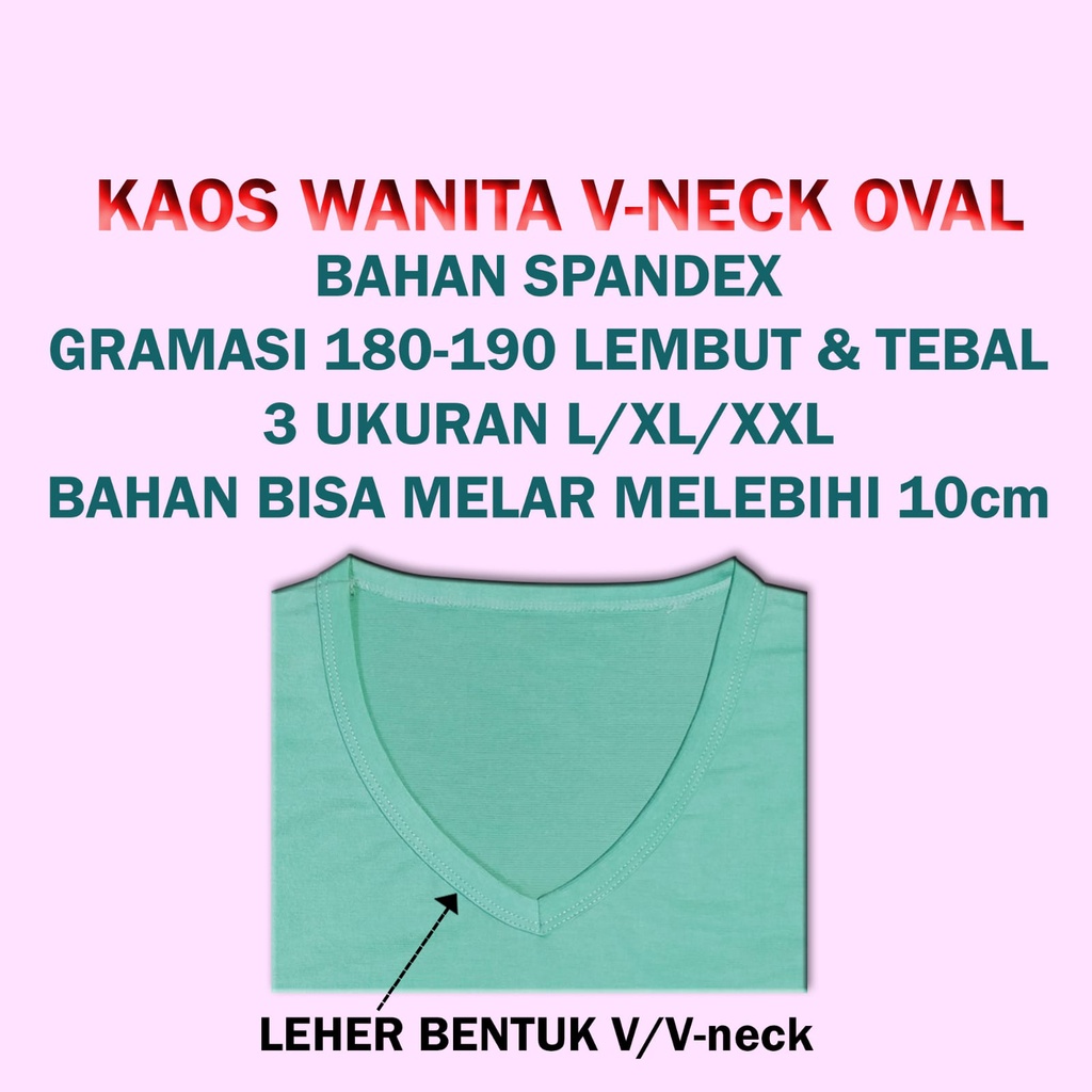 JESETA KAOS ATASAN WANITA V NECK CUBIT GROSIR MURAH ATASAN WANITA TSHIRT WANITA