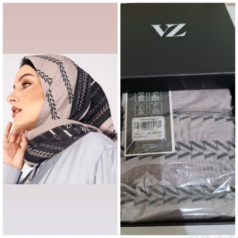 Zeamaya scarf vivi zubedi grey