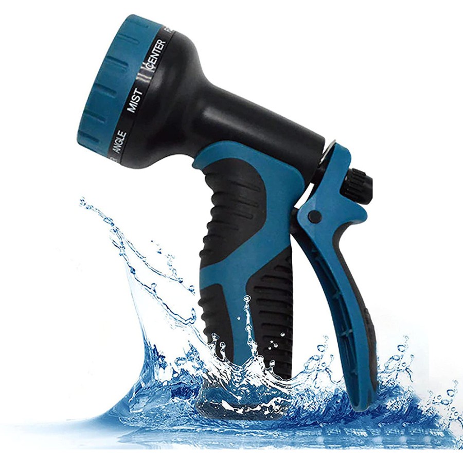 Semprotan Air Steam Cuci Mobil Nozzles Spray Water Gun - W205 - Blue/Black