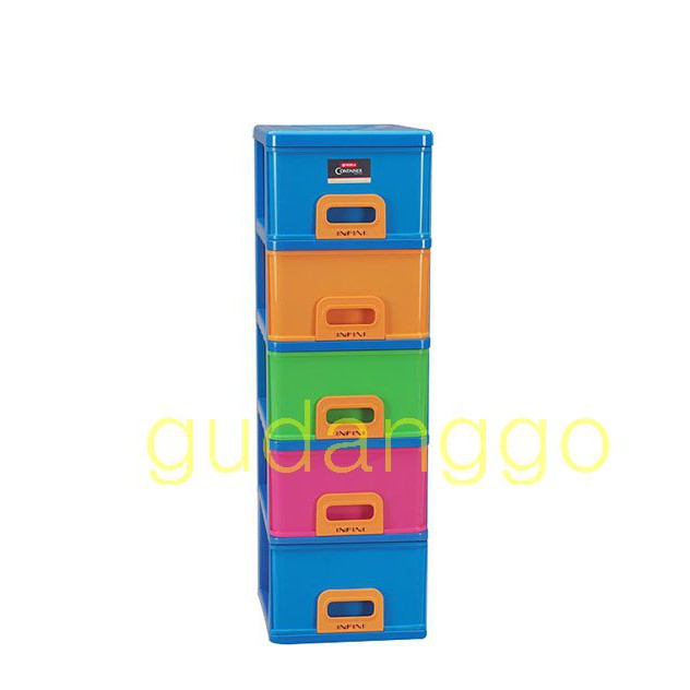 Infini Container M5 IF-5 Lion Star Laci Plastik Susun 5