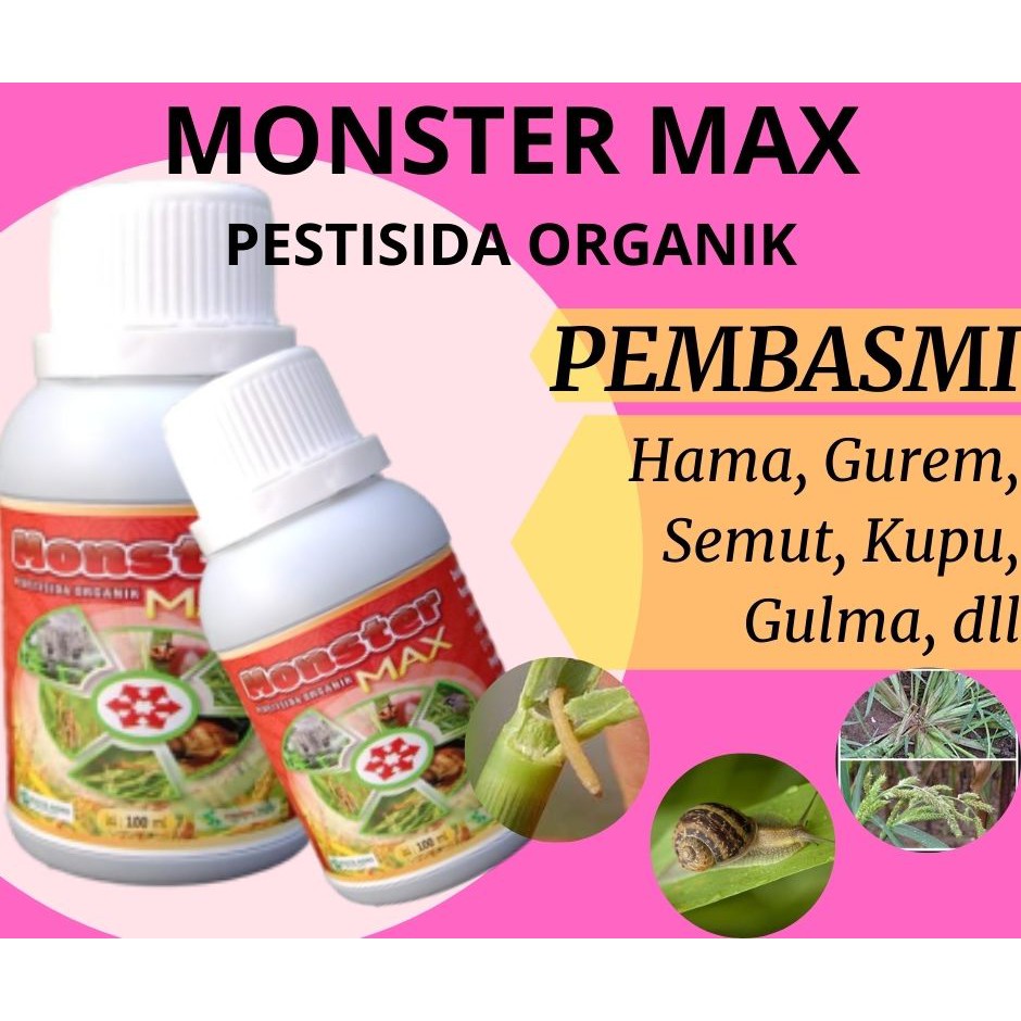 Pestisida Pembasmi Hama Gurem Alami Paling Ampuh, Monster Max Pestisida Obat Hama Gurem