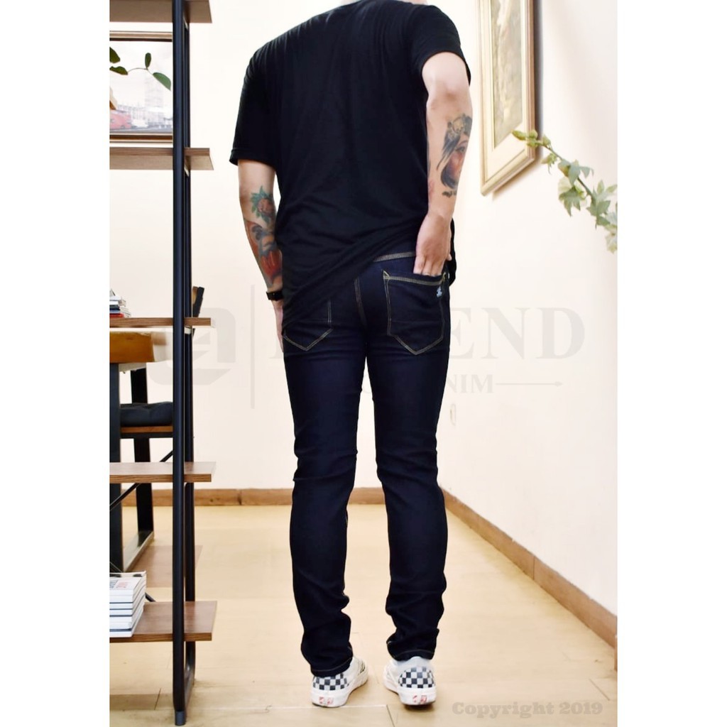 Jeans Slimfit Panjang Pria Original Legend Of Denim celana panjang jeans stretch garment JSLOD501