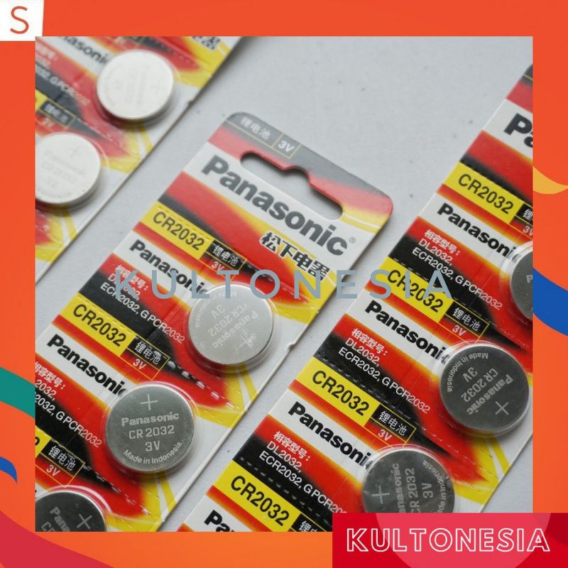 Baterai Kancing Panasonic CR2032 1pcs