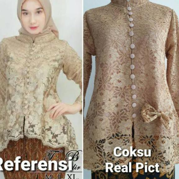 BNB (Ada Real Picture) Atasan Kebaya PINGUIN Brukat Tulang Corneli _