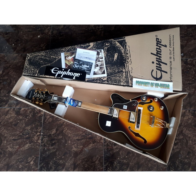 gitar epiphone joe pass emperor ii sunburst