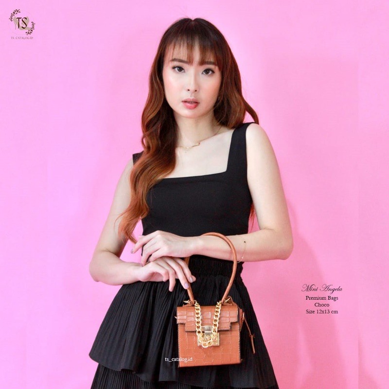 BAZAR CUCI GUDANG Tas Wanita Slingbag Premium Mini Angela