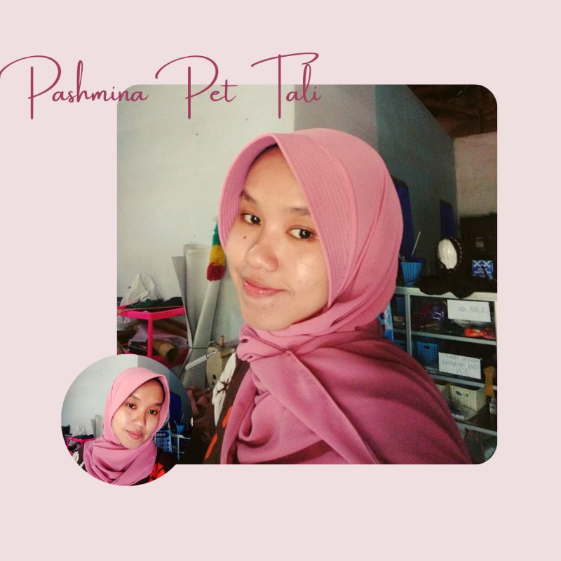 (16warna) pashmina Pet Tali Polos)PashminaPet