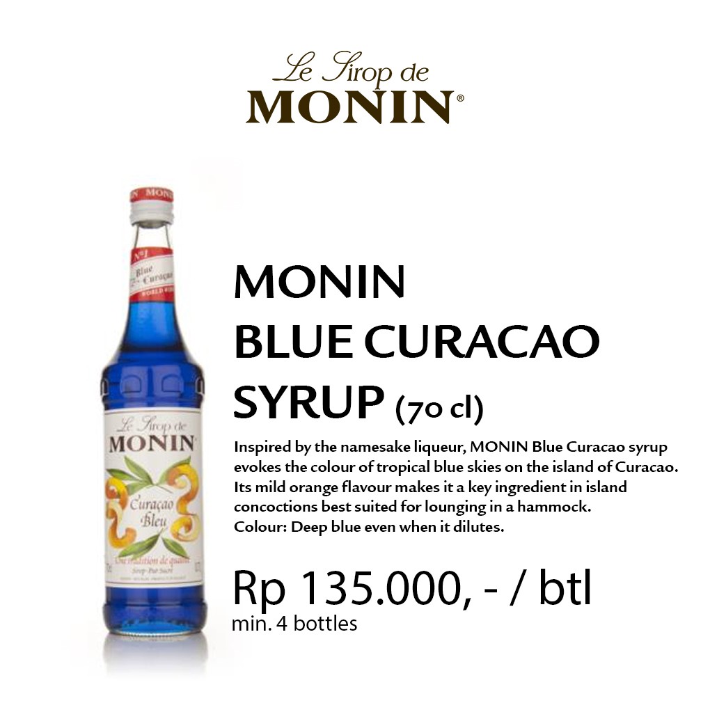 

Monin Syrup Blue Lagoon / Blue Curacao