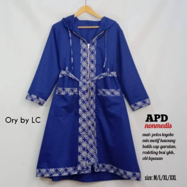 OUTERWEAR APD NONMEDIS | APD MODIS MOTIF BATIK M L XL XXL | APD anticoivid-19 nonmedis