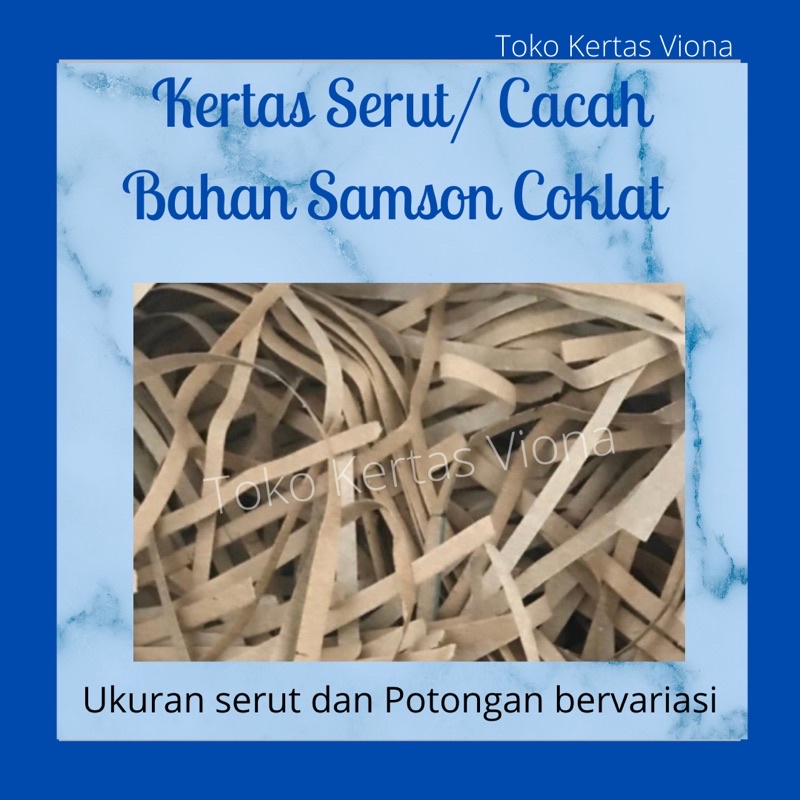 

kertas cacah/serut warna coklat samson 150 gram