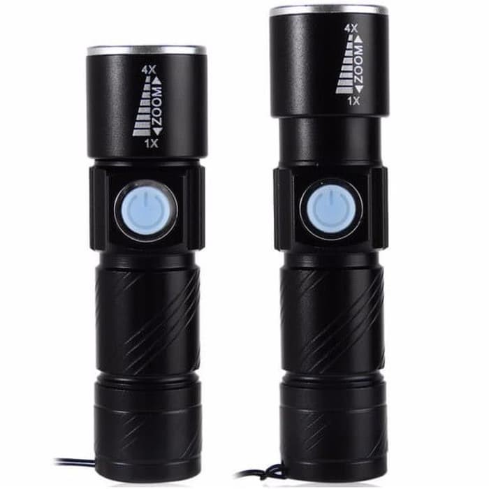 Senter LED Mini USB Rechargeable Q5 LED 2000 Lumens