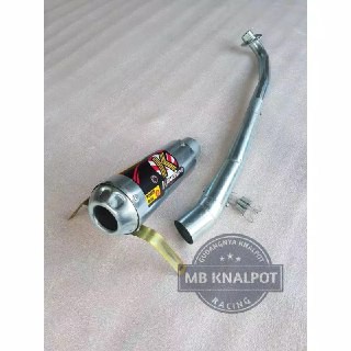Knalpot racing jupiter z kawahara white