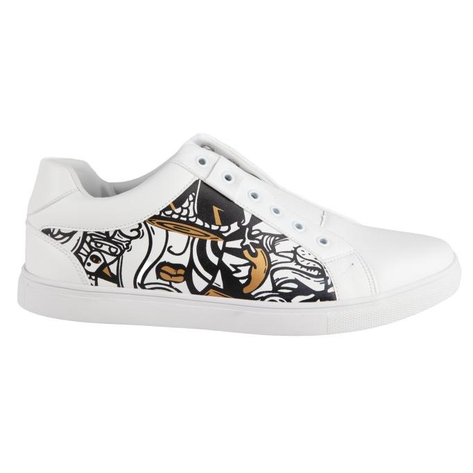 HARGA TERBAIK Jackson - Sepatu Sneakers Pria Jackson Tear 1SG Putih Gold - Putih Emas,37