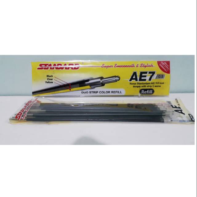 Refill Isi Pulpen Standard AE7 Hitam