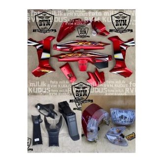 paket body yamaha FizR maroon doff sporty sepaket body halus body kasar Fiz R sporty merah doff full