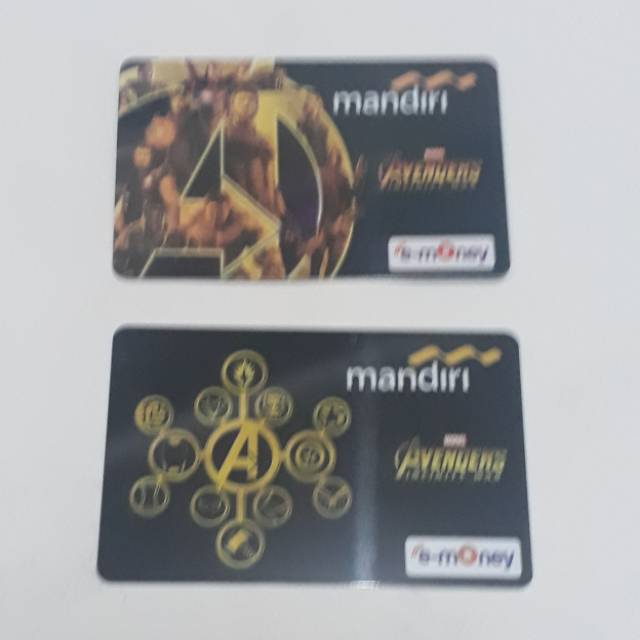 Kartu Emoney E-toll Etoll Mandiri Saldo 0 - Avengers Logo