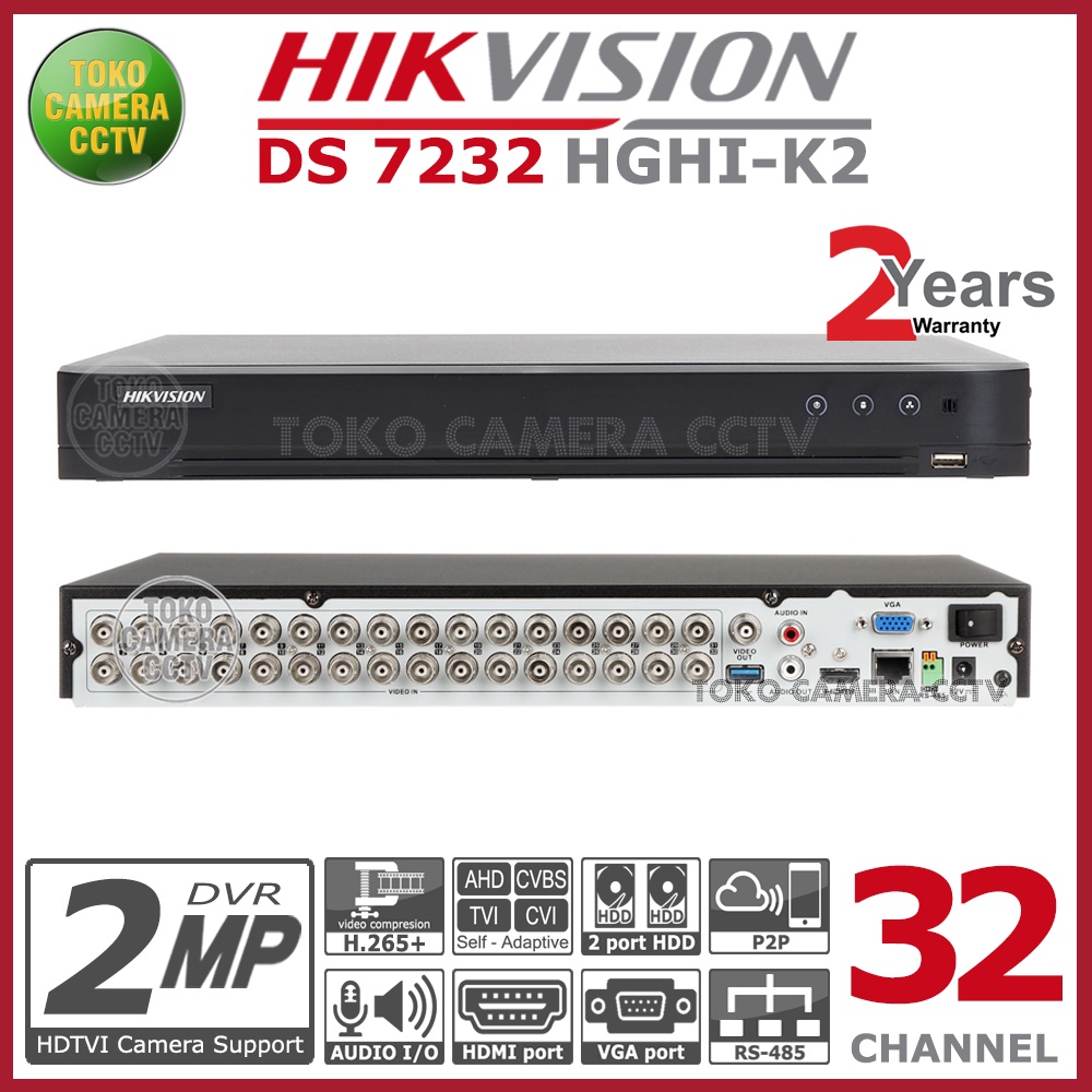 UPGRADE DVR HIKVISION 16 MENJADI 32 CHANNEL HGHI 2MP