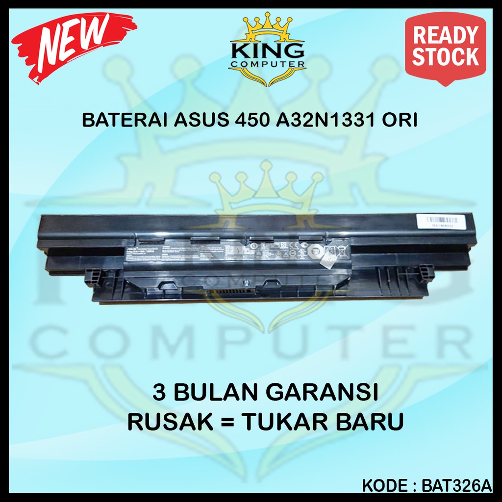 Baterai Batere ORIGINAL ASUS 450 E451 E551 PU450 PU550 PRO450 A32N1331