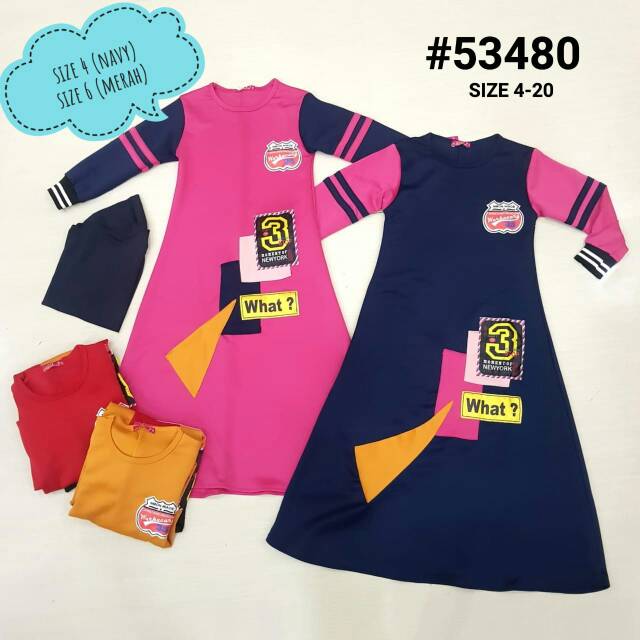 Gamis sporty anak catherine