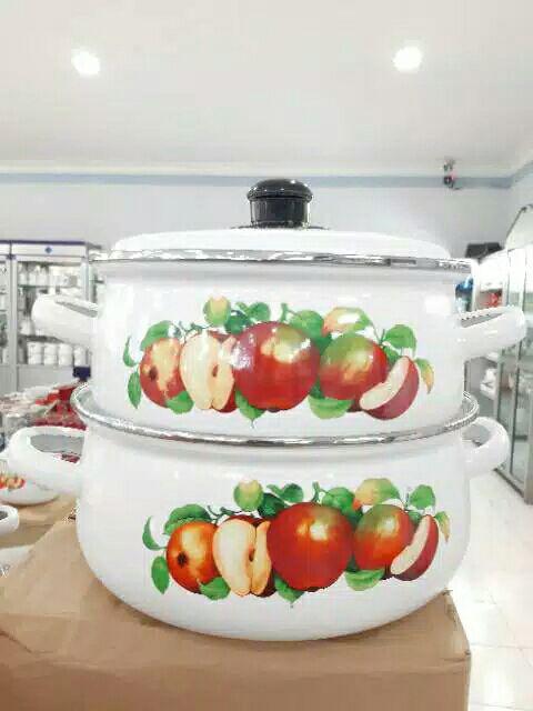 Panci Enamel Lisa Set 22+24 Cm
