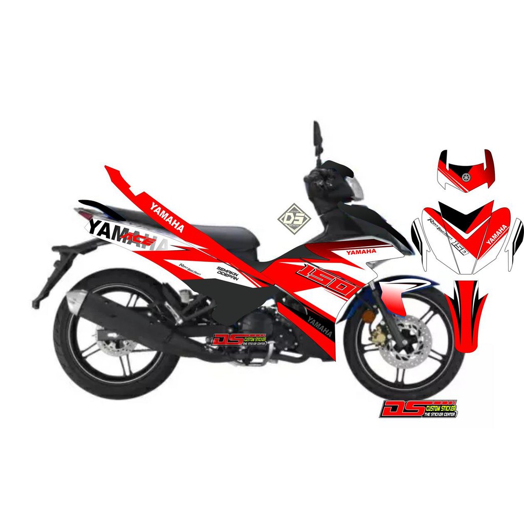 Decal Stiker Jupiter Mx King Merah Putih Shopee Indonesia