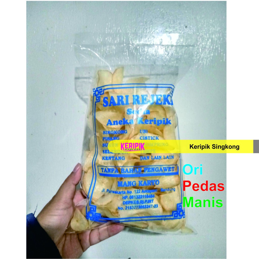 

Keripik Singkong Sari Rejeki Mang Karyo Original Manis Pedas 200 gram