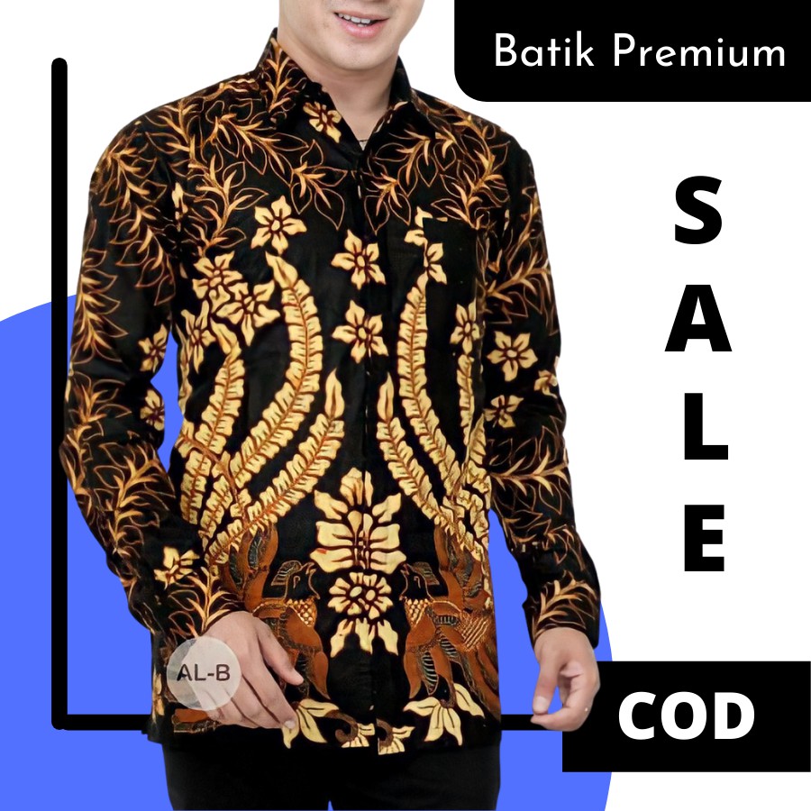 Kemeja batik paspampres pria lengan panjang baju batik pria muda bagus murah original Pekalongan