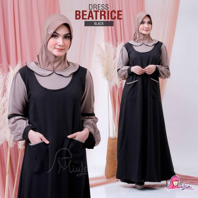 Gamis Miulan Dewasa Dress Beatrice Couple Terbaru