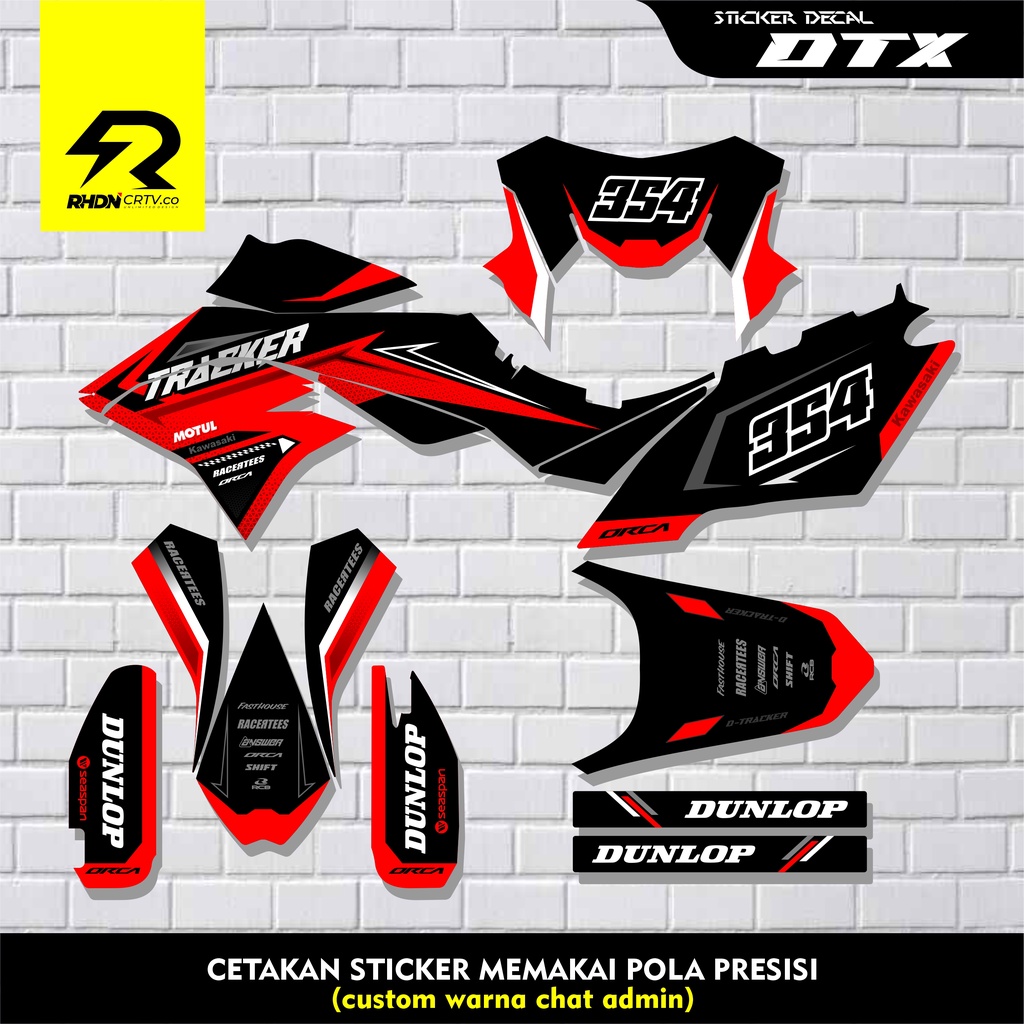 decal dtracker - sticker decal dtracker - sticker kawasaki dtracker
