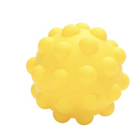 [Rumah Mainan] Pop It Ball Needoh Bayi Stress Ball 3D Bola Squishy New Fidget Toy Mainan Anak Viral-Kuning