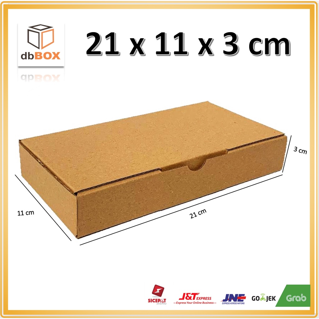 

Kardus 21x11x3 cm | Box Die Cut & Easy Usage |Box Kue, Roti, Aksesoris-