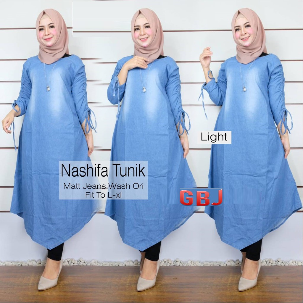 ORI/NASHIFA TUNIK/TUNIK JEANS/TUNIK NINEA BR