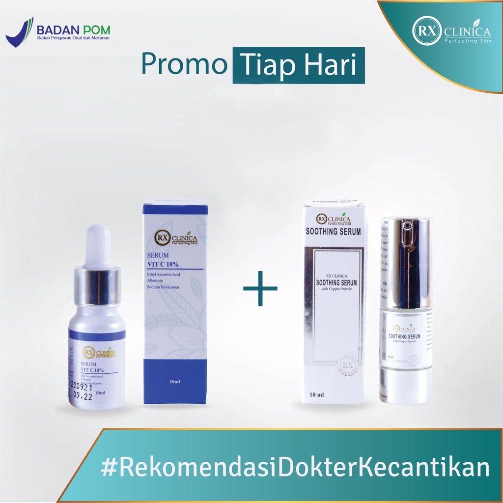RX Clinica Paket Serum Wajah Vit C dan Soothing Serum