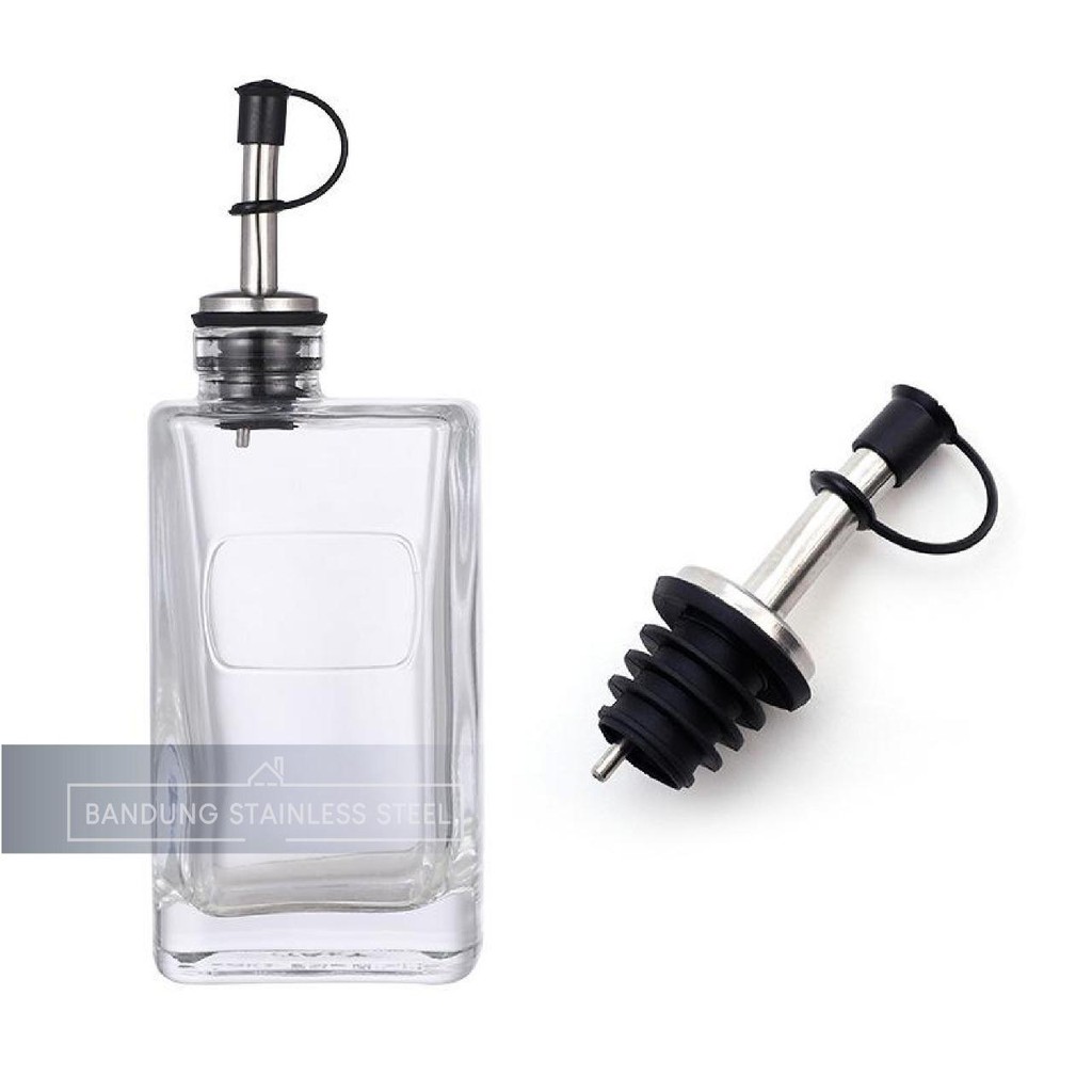 Liquor Spirit bottle Pourer Penutup botol stainless steel flow wine TUTUP minyak syrup